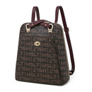 S142B Stylish Female Casual Backpack - Brown