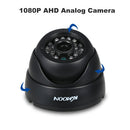 كاميرا KKmoon 1080P AHD Dome CCTV التناظرية عدسة 3.6 مم CMOS 2.0MP IR-CUT 24 قطعة IR LED للرؤية الليلية لنظام PAL لأمن المنزل