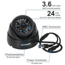 كاميرا KKmoon 1080P AHD Dome CCTV التناظرية عدسة 3.6 مم CMOS 2.0MP IR-CUT 24 قطعة IR LED للرؤية الليلية لنظام PAL لأمن المنزل