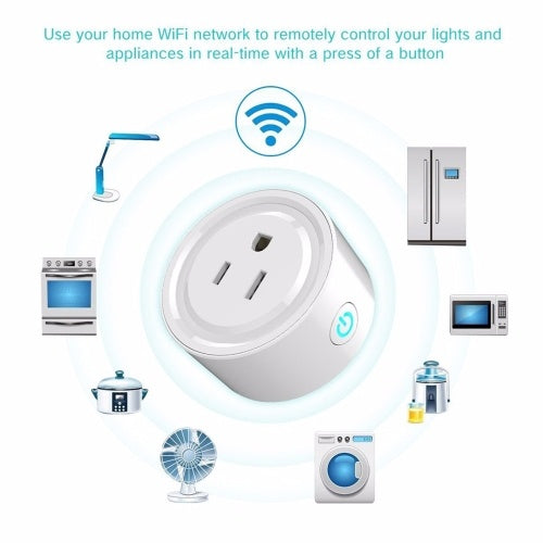 Wifi Smart Plug Enabled Mini Socket App Remote Control US Plug