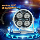 4pcs High Power LED IR Array Illuminator IR Lamp for CCTV Security Camera Silver