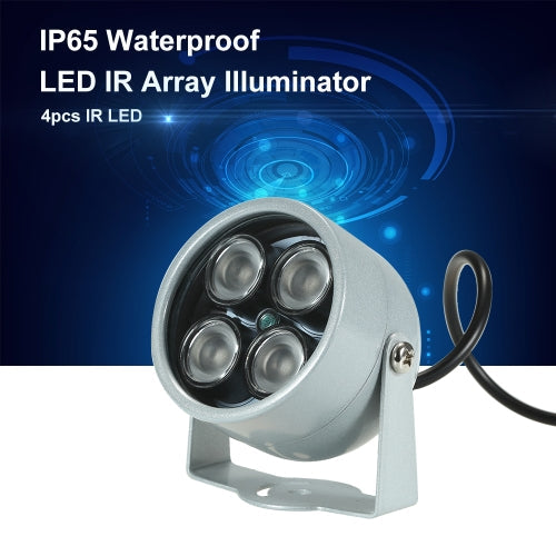 4pcs High Power LED IR Array Illuminator IR Lamp for CCTV Security Camera Silver