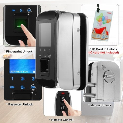 Fingerprint Smart Lock Remote Control Password Door Access Control System