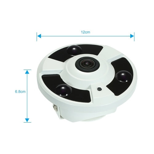 4MP HD 1.7mm Fisheye 180° Panoramic IP Camera