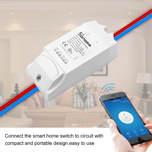 جهاز التحكم Sonoff Pow R2 ITEAD Smart Wifi Switch اللاسلكي تشغيل/إيقاف