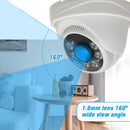 كاميرا CCTV 1080P AHD قبة 2.0 ميجابكسل 1.8 ملم رؤية ليلية IR-CUT