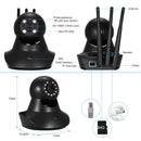 HD 1080P 2.0 Megapixels IP Cloud Camera CCTV Surveillance Security Without Power Adapter Black