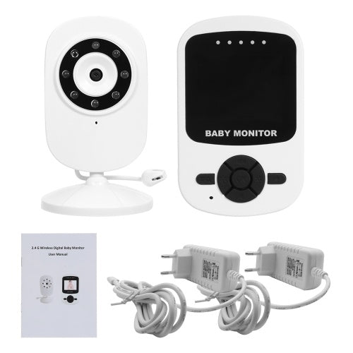 2.4GHz Wireless Digital Baby Monitor Two Way Talk Temperature Monitoring