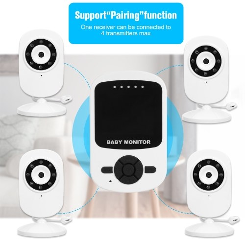 2.4GHz Wireless Digital Baby Monitor Two Way Talk Temperature Monitoring