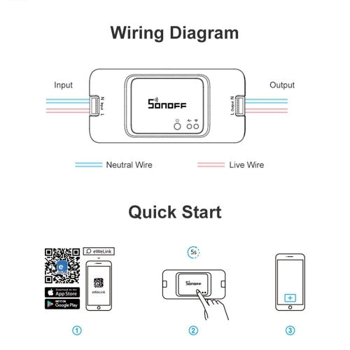 AC100-240V BASICR3 WIFI مفتاح ذكي