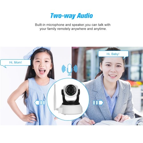 HD 1080P 2.0 Megapixels Wireless Pan Tilt Network IP Cloud  Camera Without Power Plug