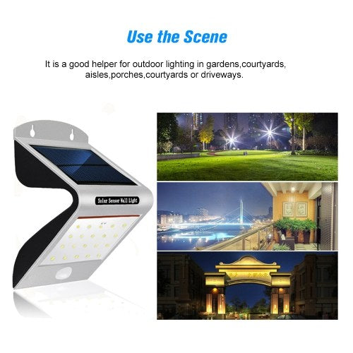 Solar Lights Solar Sensor Wall Lights IP65 Waterproof Sensor