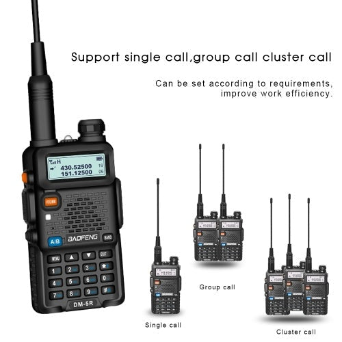 جهاز إرسال واستقبال لاسلكي ثنائي النطاق من BAOFENG DM-5R