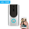 HD 720P WiFi Smart Wireless Security Doorbell with 2PCS 18650 Batteries