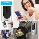 HD 720P WiFi Smart Wireless Security Doorbell with 2PCS 18650 Batteries