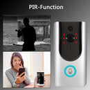 HD 720P WiFi Smart Wireless Security Doorbell with 2PCS 18650 Batteries