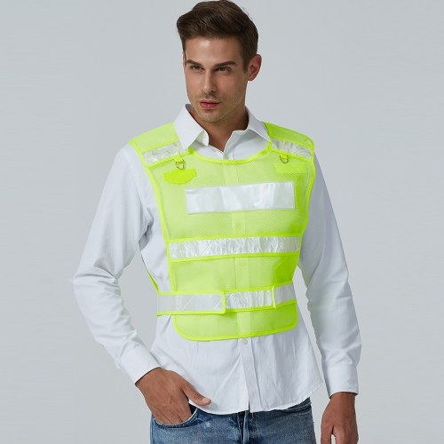 SFVest High Visibility Reflective Safety Vest Antifreeze Workwear Working Clothes Cold-resistant Reflective Vest Low temperature Security Clothing Day Night Motorcycle Cycling Warning Safety Waistcoat