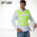 SFVest High Visibility Reflective Safety Vest Antifreeze Workwear Working Clothes Cold-resistant Reflective Vest Low temperature Security Clothing Day Night Motorcycle Cycling Warning Safety Waistcoat