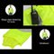 SFVest High Visibility Reflective Rainwear Coat Luminous Safety Raincoat Outdoor Hiking Riding Men and Women Waterproof 300D Oxford Cloth Coating