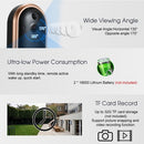 Smart WIFI 720P Security Doorbell with Visual Recording Night Vision PIR Motion Detection