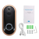 Smart WIFI 720P Security Doorbell with Visual Recording Night Vision PIR Motion Detection