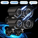 4*1080P AHD Waterproof IR CCTV Bullet Camera + 4*60ft Surveillance Cable