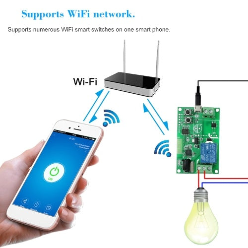 eWeLink 5V / 12V / 220V Wifi Switch Wireless Relay Module