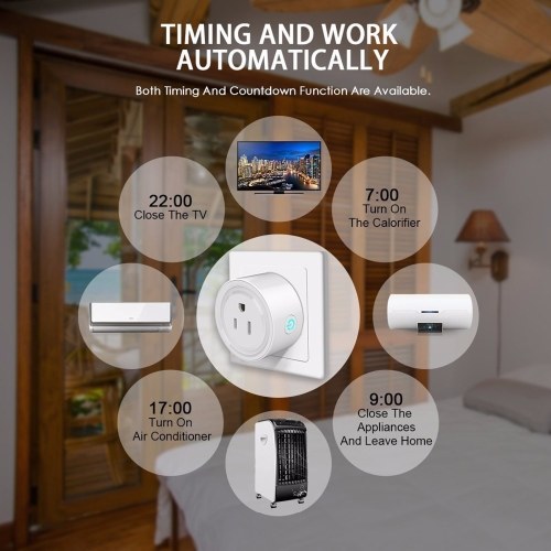 Portable Intelligent Automatic Mini Socket Wifi Plug