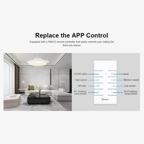 Sonoff IFan03 Convert LED To WiFi SmartAPP Remote Control