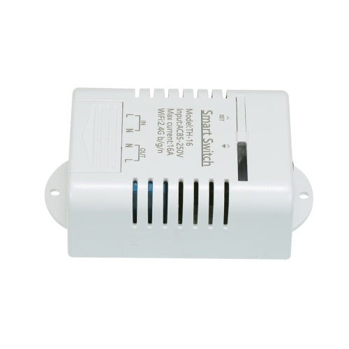 TH-16 Smart Wifi Switch Compatible with Sonoff & EWeLink 16A/3500W Monitoring Temperature Wireless Home Automation Kit