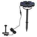 160mm/6.3" Solar Power Fountain Flower-shape Solar Panel Energy-saving Water Pump