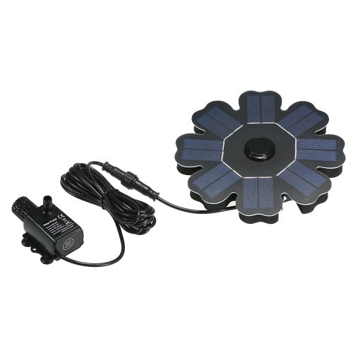 160mm/6.3" Solar Power Fountain Flower-shape Solar Panel Energy-saving Water Pump