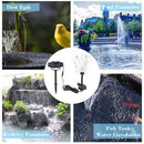 160mm/6.3" Solar Power Fountain Flower-shape Solar Panel Energy-saving Water Pump