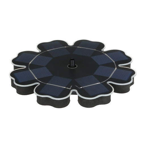 195mm/7.68" Solar Power Fountain Flower-shape Solar Panel Energy-saving Water Pump