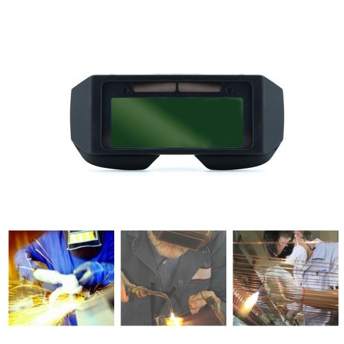 Solar Powered Auto Darkening Welding Goggle Mask Helmet Welder Glasses