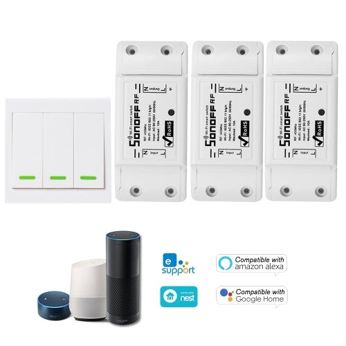 1 قطعة SONOFF RF Wifi Switch RF 433MHz متوافق مع Alexa