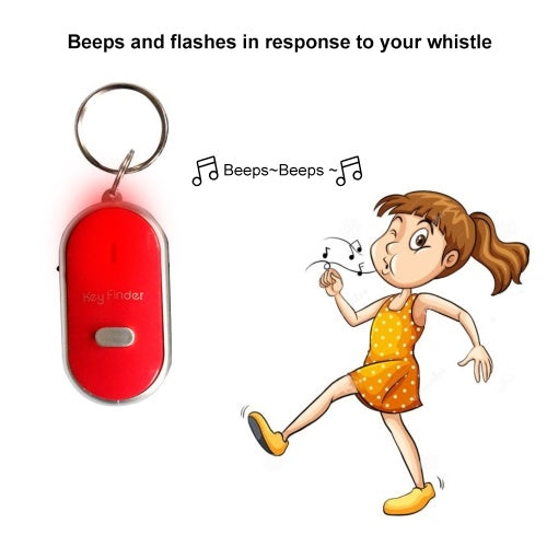 Mini LED Light Anti-lost Whistle Key Finder