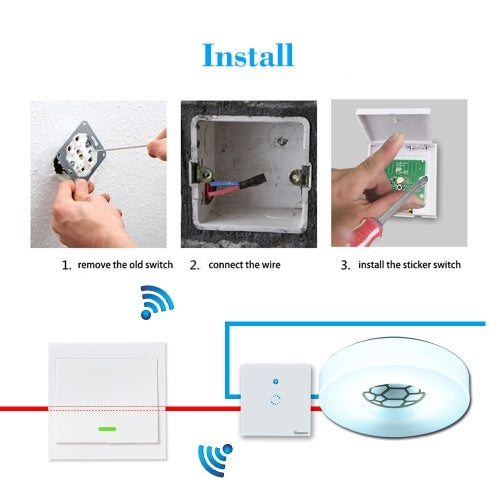 1 قطعة SONOFF T1 1 Gang مفتاح إضاءة جداري ذكي واي فاي