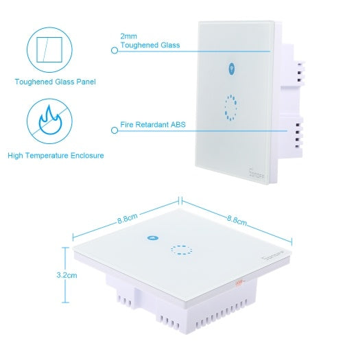 1PCS SONOFF T1 1 Gang Smart WiFi Wall Light Switch