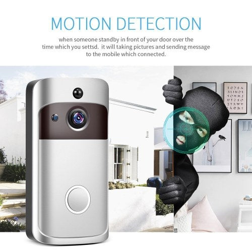 Smart Home WiFi Doorbell 1080P HD Security Camera with Two-Way Audio