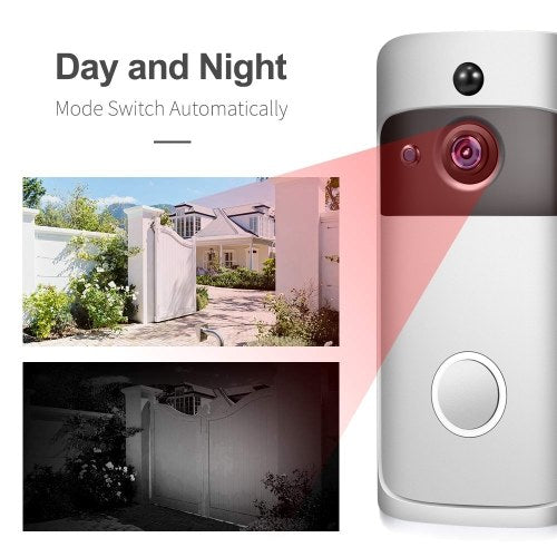 Smart Home WiFi Doorbell 1080P HD Security Camera with Two-Way Audio