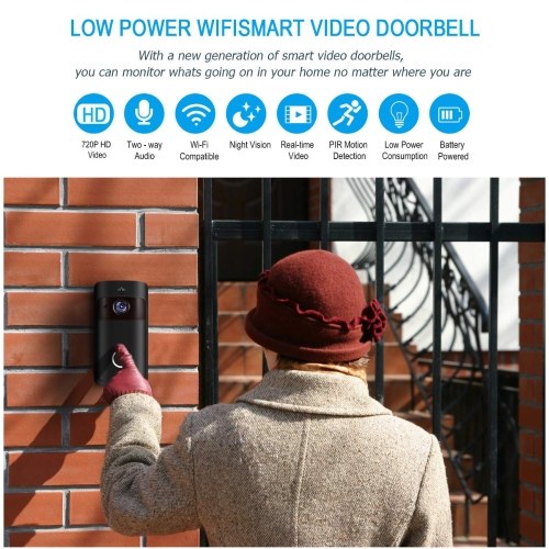 Smart Home WiFi Doorbell 1080P HD Security Camera