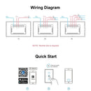 SONOFF T0US3C-TX 3 Gang Smart WiFi Wall Light Switch