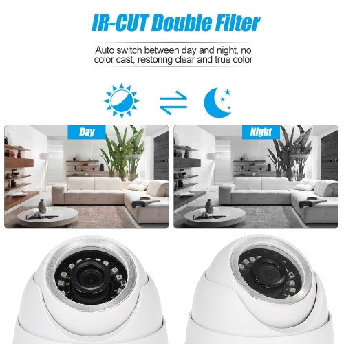 CCTV Camera 1/3" CMOS Color 1080P High-resolution 18 Lamps Nightvison Indoor Dome Camera Analog Security Camera