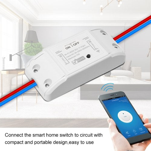 Tuya WiFi Smart Switch 10A/2200W Wireless Remote Switch Timer