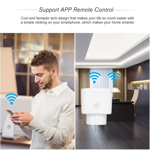 Smart WiFi Socket EU Type E Wireless Remote Control Socket