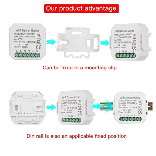 1CH DIY Mini WiFi Dimmer Module Smart Light Triac Dimmer Breaker Controller