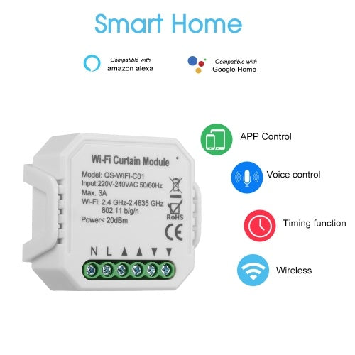 وحدة تبديل الستار Tuya Smart Life WiFi