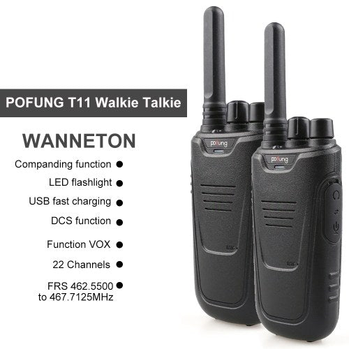 POFUNG T11 2PCS Mini Walkie Talkie