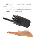 BaoFeng T11 2PCS Mini Walkie Talkie 446.00625- 446.09375 MHz 16CH Portable Handheld Transceiver Interphone VOX Function Battery Save LED Flashlight Two Way Radio